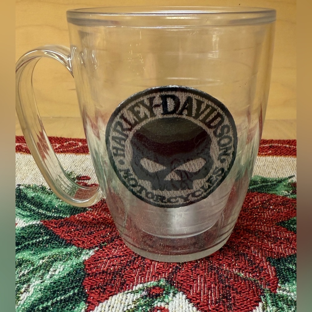 Harley-Davidson Clear Plastic Mug